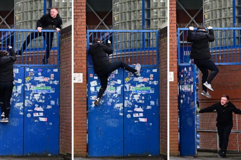 STUNNING Scenes as Ticketless Fans Try Anything to Get Inside Grounds