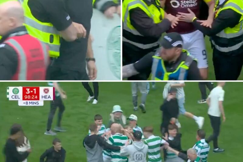 Chaos at Celtic Park: Fans Storm Pitch BEFORE Full Time as Celtic Steal Title