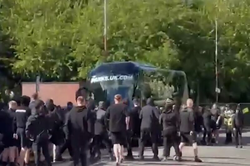 Scotland’s Shame Returns in the Worst Way Possible: Horrifying Scenes as Baton-Wielding Mounted Police Are Forced to Charge Into Violent Hearts vs Rangers Ultras Clash