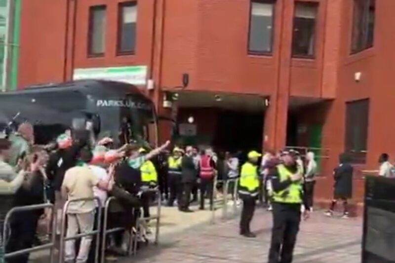 “Comeback Bhoys!” New Celtic Chant Explodes as Hearts Players Leave in Kits and Flip-Flops